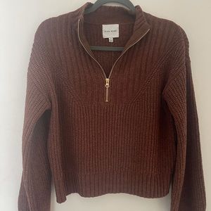 Half zip up sweater